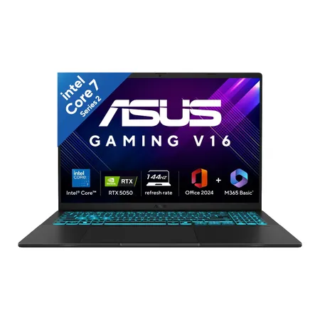 ASUS V16 V3607VH-RP038WS [CORE7-240H/16GB/512GB SSD/WIN11 HOME+MS24/16.0"/8GB-RTX5050 GRAPHICS/1 YEAR(S)/BLACK]