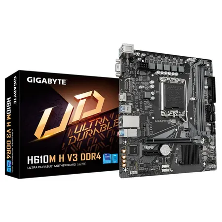 Gigabyte H610M H V3 Intel H610 LGA1700 DDR4 Micro-ATX Motherboard