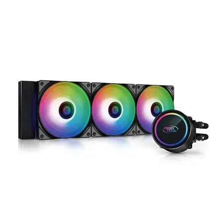 DAWG L360 ARGB 360mm CPU Liquid Cooler ( With LCD Display ) ( Black )