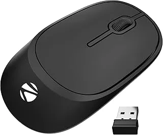 Zebronics Wireless Mouse, 2.4GHz, 1200 DPI, 3 Buttons, High Precision, Comfortable & Ergonomic Design, Lightweight, Power-Saving Mode, USB Nano Receiver (Dazzle 10, Black)