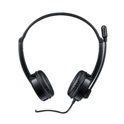 HP H120 Stereo USB On Ear Headset, Plug-and-Play USB-A, Built-in Noise-Canceling Mic, Adjustable Head Strap, Padded Ear Cushions, 360-Degree Bendable Mic, 1-Year Limited Warranty, Black, 9Z4V9Aa