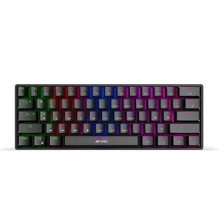 ANT ESPORTS MK1300 Mini 60% RGB Mechanical Wired Gaming Keyboard (Black) (Red Switch) (Linear Switch) (MK1300)
