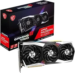 MSI Radeon RX 6800 Gaming X Trio 16G Graphic Card, Radeon RX 6800 GPU, 16 GB GDDR6 256-Bit Memory, 16 Gbps, PCIe 4, Up to 2155 MHz Core Clock, TORX Fan 4.0, Tri Frozr 2, PCIe x16
