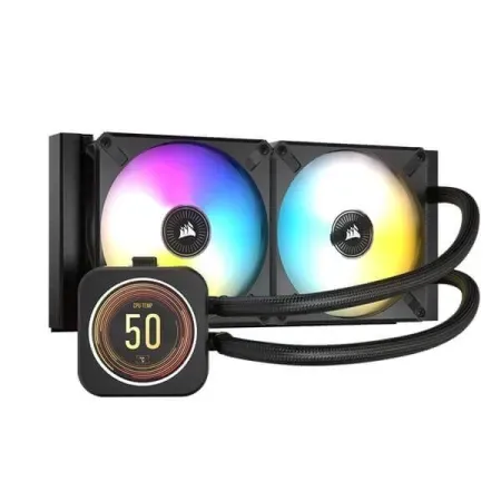 CORSAIR ICUE H100i RGB Elite 240mm CPU Liquid Cooler (Black)