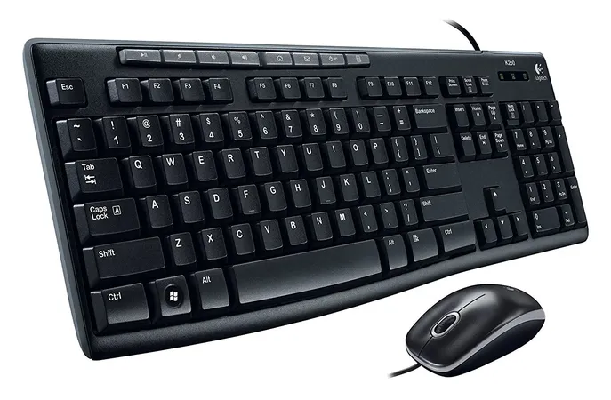 Logitech MK200 Wired Keyboard & Mouse Combo (920-002693)