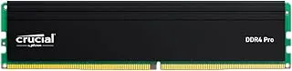 Crucial Pro 32GB RAM (1x32GB) DDR4-3200MHz U-DIMM Desktop, workstations RAM Memory Satin Black Finish Aluminum Heatsink (Low Profile, Heat Spreader) CP32G4DFRA32A