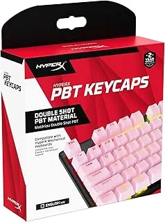 HyperX PBT Keycaps – Full Key Set, Double Shot PBT Material, (Layout), (Keys), Pink (519T9AA#ABA)