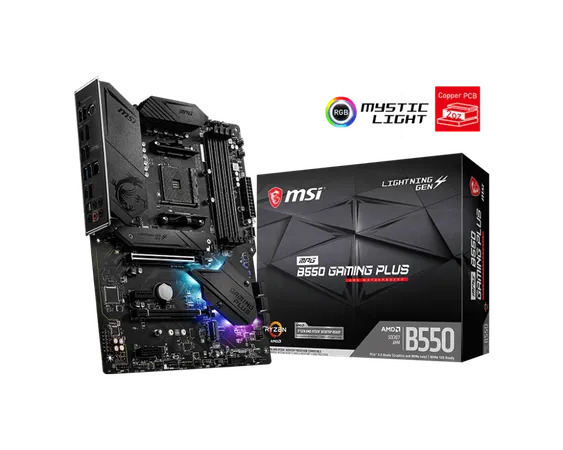 MSI MPG B550 GAMING PLUS AMD AM4 MOTHERBOARD