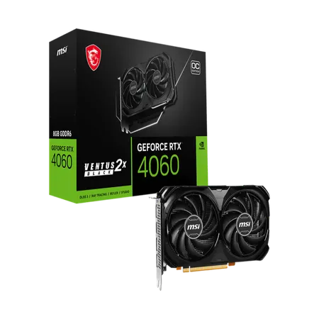 MSI GeForce RTX 4060 Ventus 2x Black 8G OC Graphic Card
