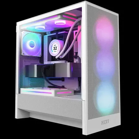 NZXT H5 FLOW RGB MID-TOWER ATX CABINET WHITE