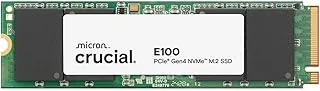 Crucial E100 SSD 480GB M.2 NVMe PCIe Gen4 Internal SSD, Up to 4,700MB/s, Laptop & Desktop Compatible - CT480E100SSD8