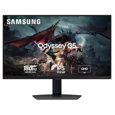 Samsung Odyssey G5 LS27DG502EWXXL 27 Inch Gaming Monitor (Black)