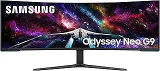 Samsung Odyssey Neo G9 57-inch(145 cm) Dual UHD 7680 x 2160 1000R Curved VA Gaming Monitor, 240Hz, 1ms, FreeSync Premium Pro, USB, DP 2.1, HDMI, HAS, Quantum Mini LED, HDR10+ (LS57CG950NWXXL, Black)