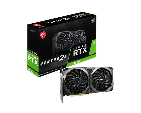 MSI RTX 3050 Ventus 2X XS OC 8GB Graphics Card