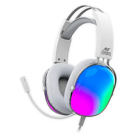 ANT ESPORTS H1150 CRYSTAL RGB GAMING HEADSET WHITE