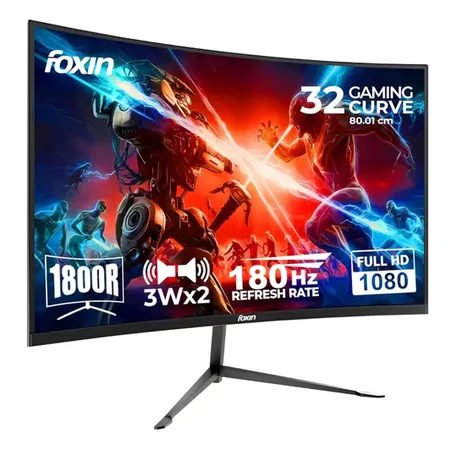 Foxin Phantom 32" 180Hz 1ms FHD Curved Gaming Monitor
