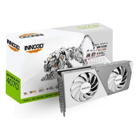INNO3D GeForce RTX 4070 Twin X2 OC White Nvidia Graphic Card