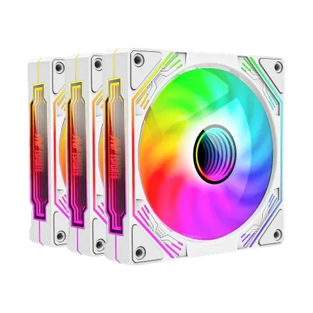 Ant Esports Sciflow ARGB 120mm Case Fan (Triple Pack) - White