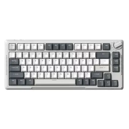 RK ROYAL KLUDGE H81 Hot Swappable Mechanical Keyboard White Night SkyCyan Switch