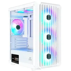 Ant Esports 205 Mini 6F Mid Tower Gaming Cabinet - White