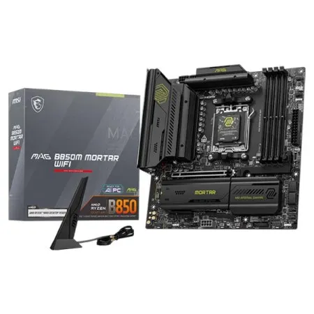 MSI MAG B850M Mortar WiFi DDR5 AMD AM5 M-ATX WiFi 7 PCIe 5.0 Gaming Motherboard