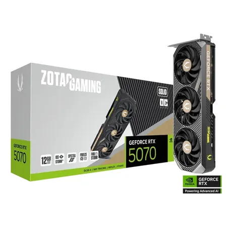 Zotac Gaming RTX 5070 Solid OC 12GB GDDR7 Graphics Card (ZT-B50700J-10P)