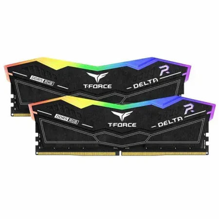 TeamGroup T-Force Delta RGB 32GB (32GBx1) DDR5 6000MHz Desktop RAM (Black) FF3D532G6000HC38A01