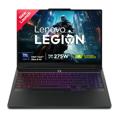 LENOVO LEGION PRO 7 83F500D9IN [ULTRA9-275HX/32GB/1TB SSD/WIN11 HOME+MS24/16.0"/16GB-RTX5080 GRAPHICS/1 YEAR(S)/BLACK]