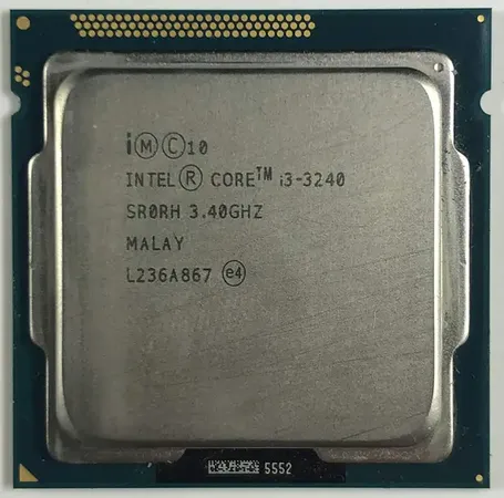Intel Core i3-3240 3.4 GHz LGA 1155 Socket 2 Cores 4 Threads 3 MB Smart Cache Desktop Processor