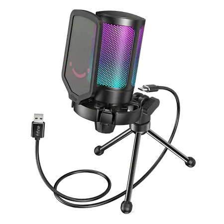 FIFINE AMPLIGAME- A6V USB GAMING CONDENSER MICROPHONE (BLACK)