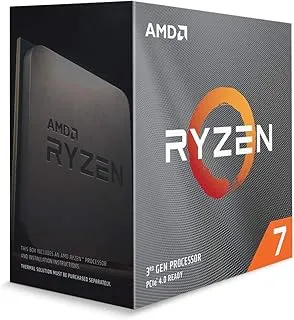 AMD 3000 Series Ryzen 7 3800XT Desktop Processor 8 cores 16 Threads 36MB Cache 3.9GHz Upto 4.7GHz AM4 Socket 400 & 500 Series Chipset (100-100000279WOF)