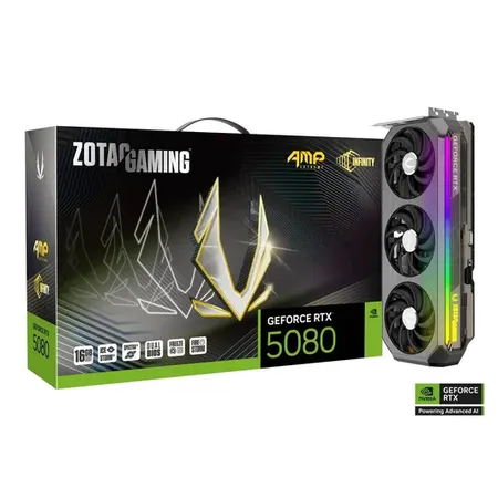 ZOTAC GAMING GeForce RTX 5080 AMP Extreme INFINITY 16GB GDDR7 Graphics Card