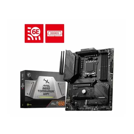 MSI MAG B650 Tomahawk WiFi DDR5 AMD AM5 M-ATX WiFi 6E PCIe 4.0 Gaming Motherboard
