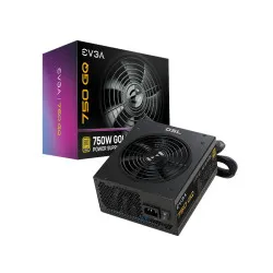 EVGA 210-GQ-0750-V1 750 GQ, 80+ Gold 750W, Semi Modular, EVGA ECO Mode, 5 Year Warranty, Power Supply, Black