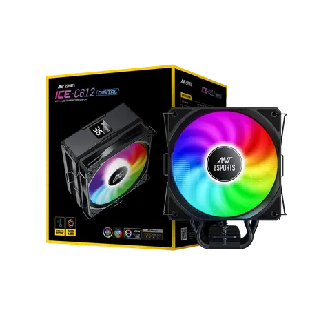 ANT ESPORTS ICE-C612 DIGITAL ARGB 120MM CPU AIR COOLER
