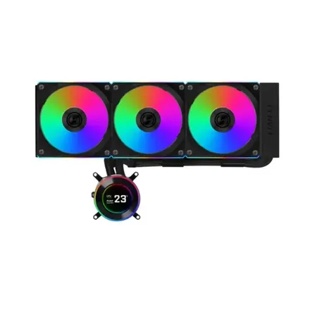 Lian Li Hydroshift II LCD-C 360CL 360mm CPU Liquid Cooler Black (G89-GHS2LCD36RB-IN)