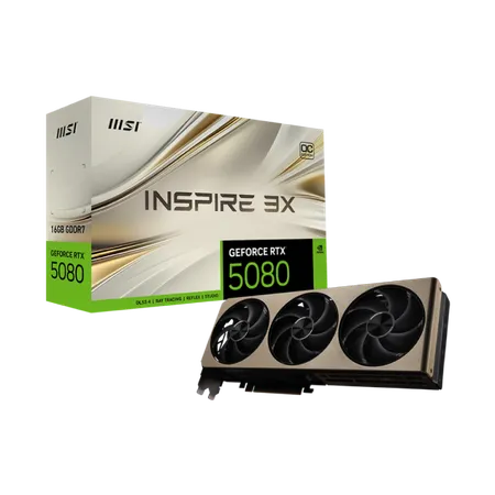 MSI RTX 5080 INSPIRE 3X OC 16GB GDDR7 GRAPHICS CARD