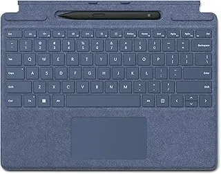 Microsoft Surface Pro Signature Keyboard with Slim Pen 2 Bundle, Sapphire Colour Keyboard