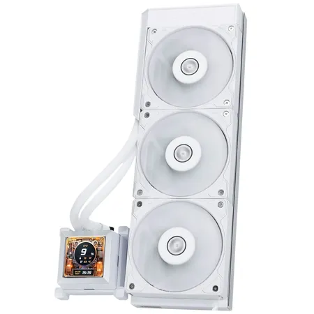LIAN LI HYDROSHIFT LCD 360S LIQUID COOLER WITH HEATSINK- WHITE (G89.GHSLCD36SW.IN)