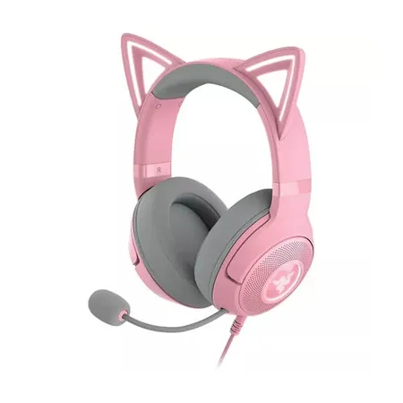 RAZER Kraken Kitty RGB USB Digital 7.1 Surround Gaming Headphone ( Black ) ( Devices with USB Connector )