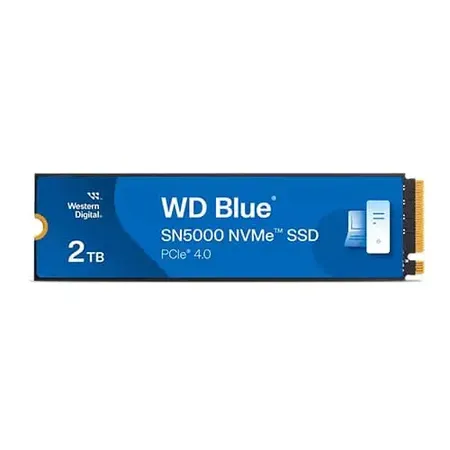 WD Blue SN5000 2TB PCIe Gen4 NVMe M.2 Internal SSD (WDS200T4B0E)