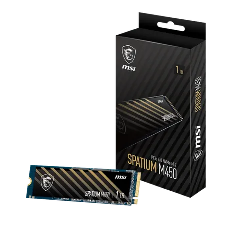 MSI Spatium M450 PCIe 4.0 NVMe M.2 SSD - 1TB...