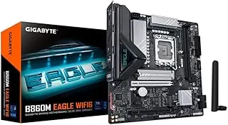GIGABYTE B860M Eagle WIFI6 Micro-ATX Motherboard – LGA1851, DDR5 9066(OC), PCIe 5.0 2.5GbE LAN, Wi-Fi 6, Bluetooth 5.3