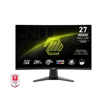 MSI MAG 27CQ6F 27 Inch 2560x1440(QHD) VA 180Hz Cur...