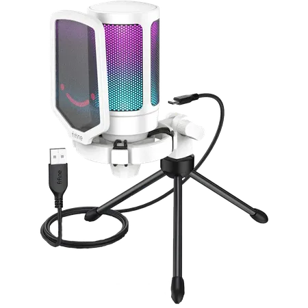 FIFINE AMPLIGAME- A6V USB GAMING MICROPHONE (WHITE)