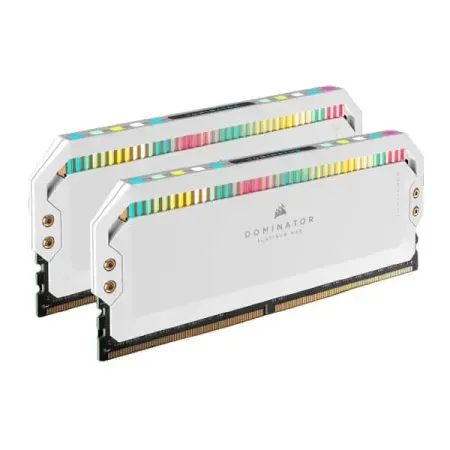CORSAIR Dominator Platinum RGB 32GB ( 16GBx2 ) 6200MHz DDR5 RAM ( White ) ( CL36 )