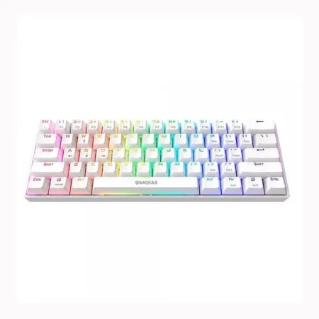 Gamdias Hermes E3 Blue Switches Mechanical Gaming Keyboard (White)