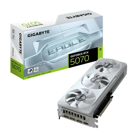 Gigabyte RTX 5070 Eagle Oc Ice SFF 12GB GDDR7 Graphics Card (GV-N5070EAGLEOC-ICE-12GD)