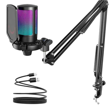 FIFINE Ampligame A6T Gaming USB Microphone Kit
