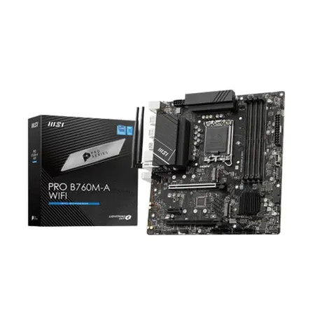 MSI Pro B760M-A WIFI DDR5 Motherboard Supports Intel 12th , 13th & 14th Gen Processors